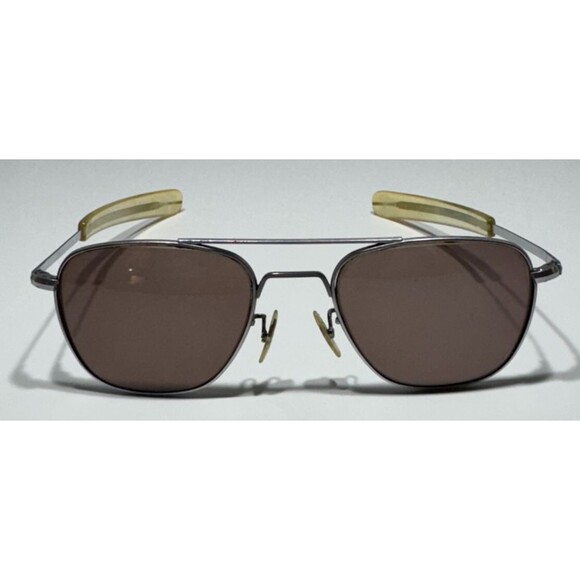 Randolph Engineering Sunglasses 5 1/2 Aviator Pilot 52-20-140 Silver FRAMES ONLY - Picture 1 of 8